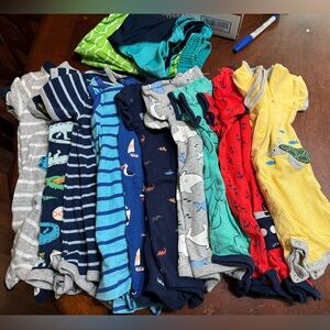 12m baby boy rompers lot
